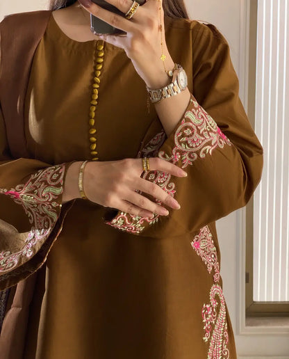 Mishal Embroidered 3psc