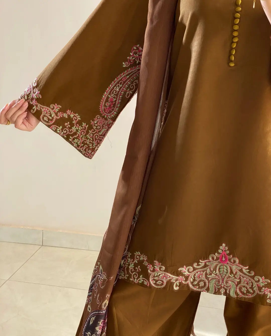 Mishal Embroidered 3psc