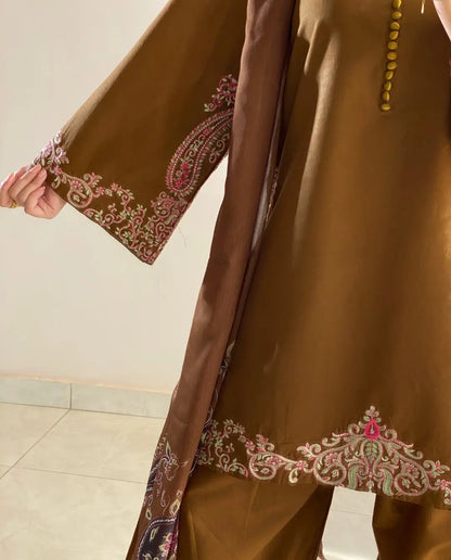 Mishal Embroidered 3psc