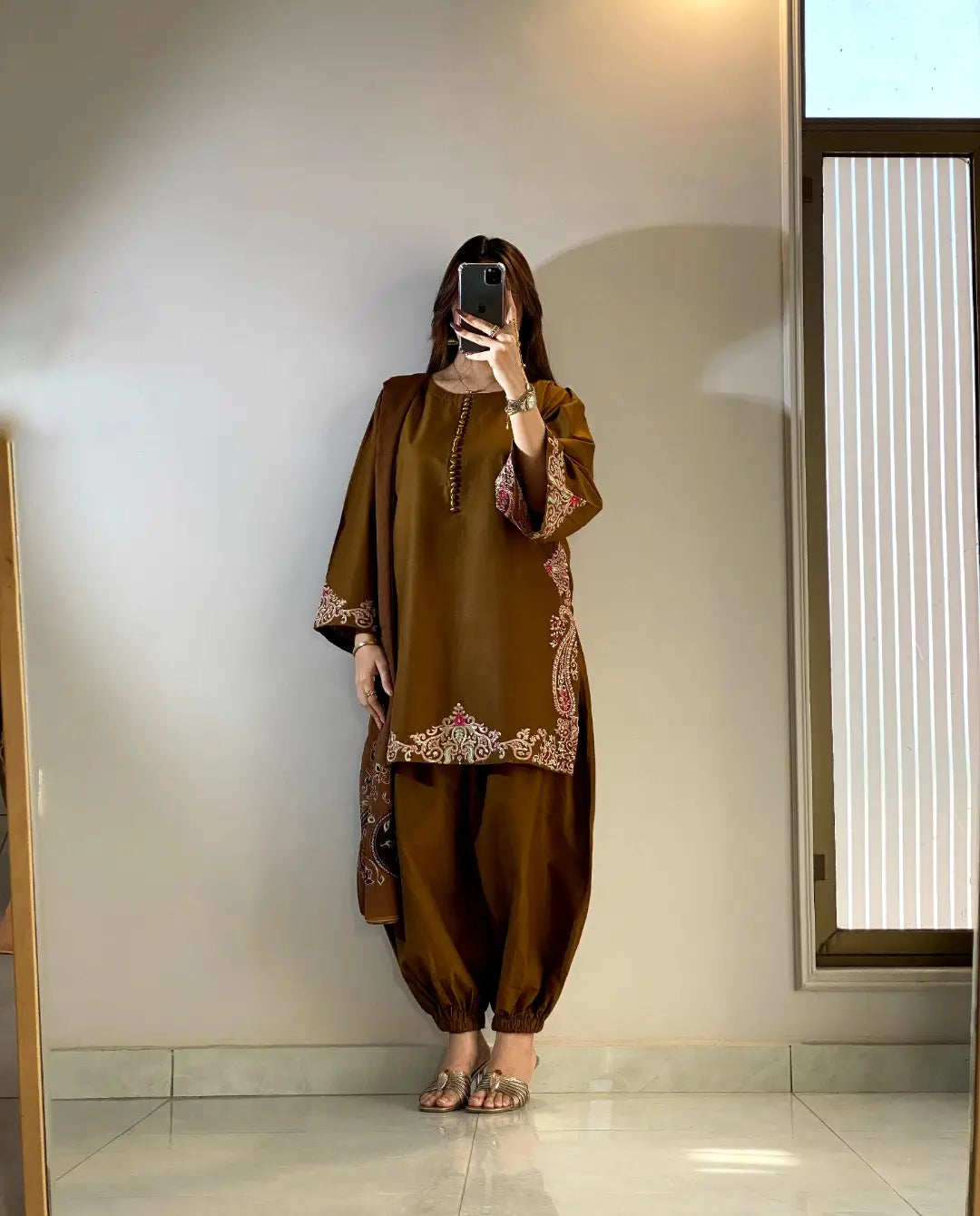 Mishal Embroidered 3psc