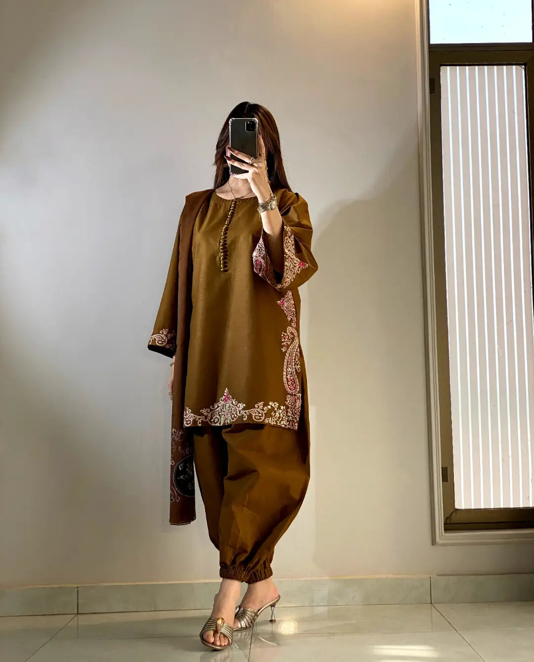 Mishal Embroidered 3psc