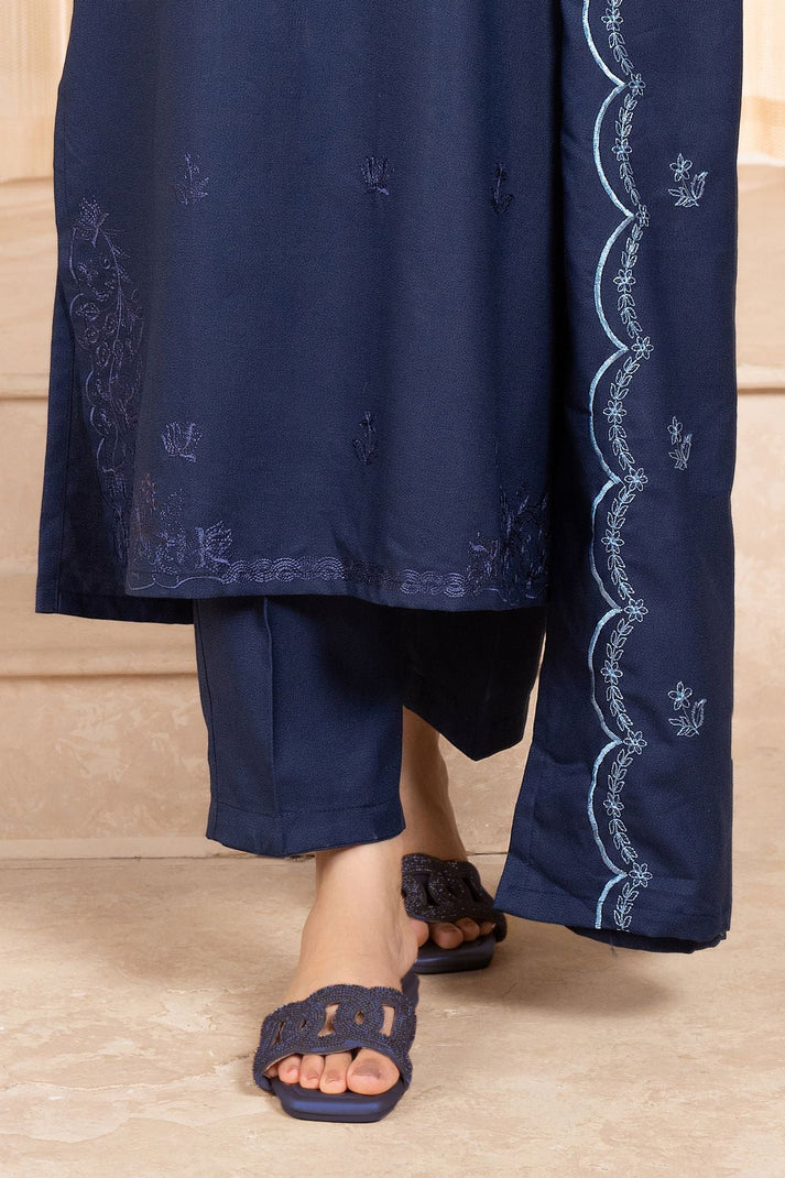 Navy Azurita Stitched 3Pcs