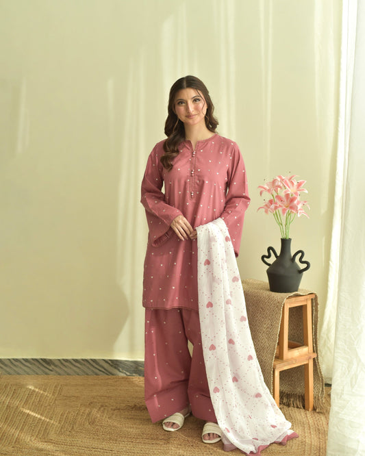 Malika Embroidered 3Pcs