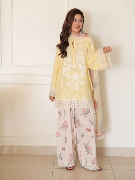MELLOW 3PC ( FARSHI SHALWAR )