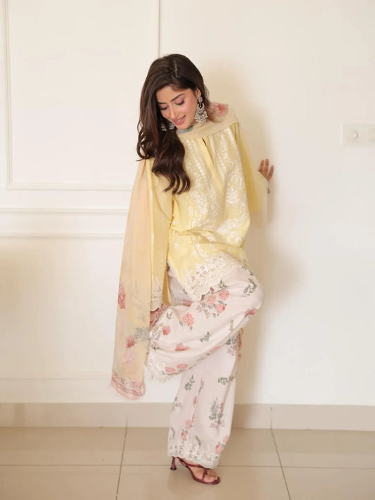 MELLOW 3PC ( FARSHI SHALWAR )