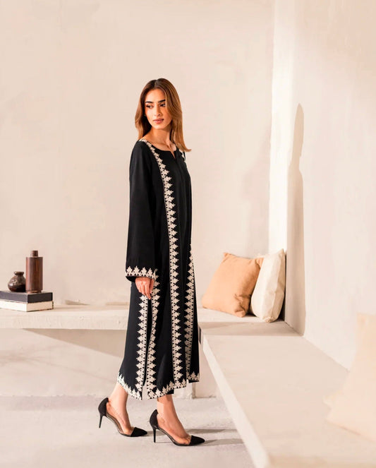 Blackish Embroidered 3Pc