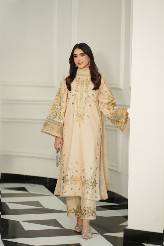 Fariya Embroidered 3PC