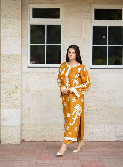 Musturd Embroidery 2pcs