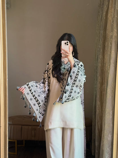 ZAHRA EMBROIDERED 3PC