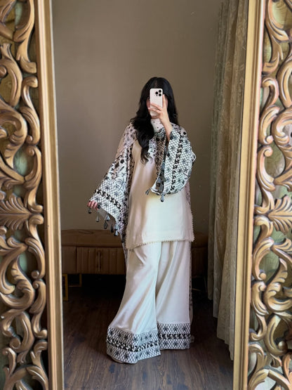 ZAHRA EMBROIDERED 3PC