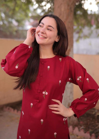 Stitched Petal Embroidery